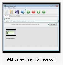 DHTML Video Popup add vimeo feed to facebook
