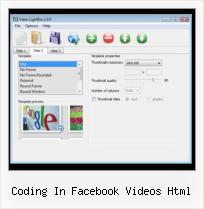 Embed FLV Player Free coding in facebook videos html