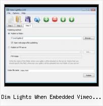 Javascript Video Generator dim lights when embedded vimeo plays