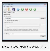 FLV Player on Web embed video from facebook in joomla