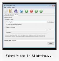 SWFobject Jw Player embed vimeo in slideshow indexhibit