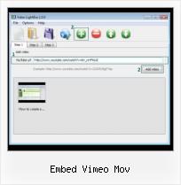 Load SWF in HTML embed vimeo mov