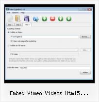 HTML Open Video in New Window embed vimeo videos html5 dreamweaver