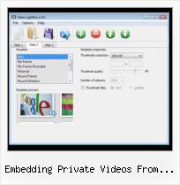 Add Video HTML embedding private videos from vimeo