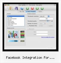 FLV HTML Player facebook integration for dreamweaver script download