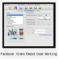 HTML Open Video in New Window facebook video embed code working