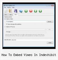 Lightbox Play Video how to embed vimeo in indexhibit