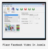 SWFobject Browser Zoom place facebook video in joomla