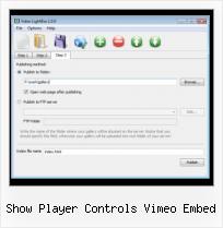 Lightbox Per I Video show player controls vimeo embed