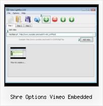 Embed SWF Script shre options vimeo embedded