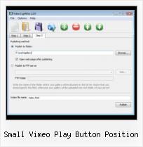 HTML Video Image small vimeo play button position