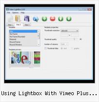 HTML Video Program using lightbox with vimeo plus embedding