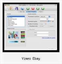 Play Video HTML vimeo ebay