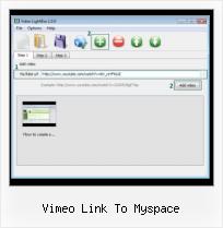 Insert Youtube Video into Email vimeo link to myspace
