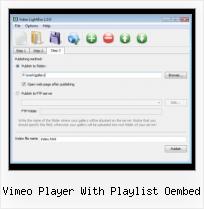 Embed FLV Video Wordpress vimeo player with playlist oembed
