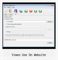 FLV HTML Player vimeo use on website