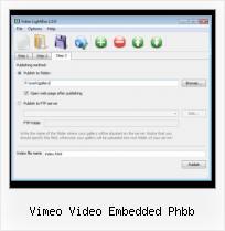 HTML Video on Your Website vimeo video embedded phbb