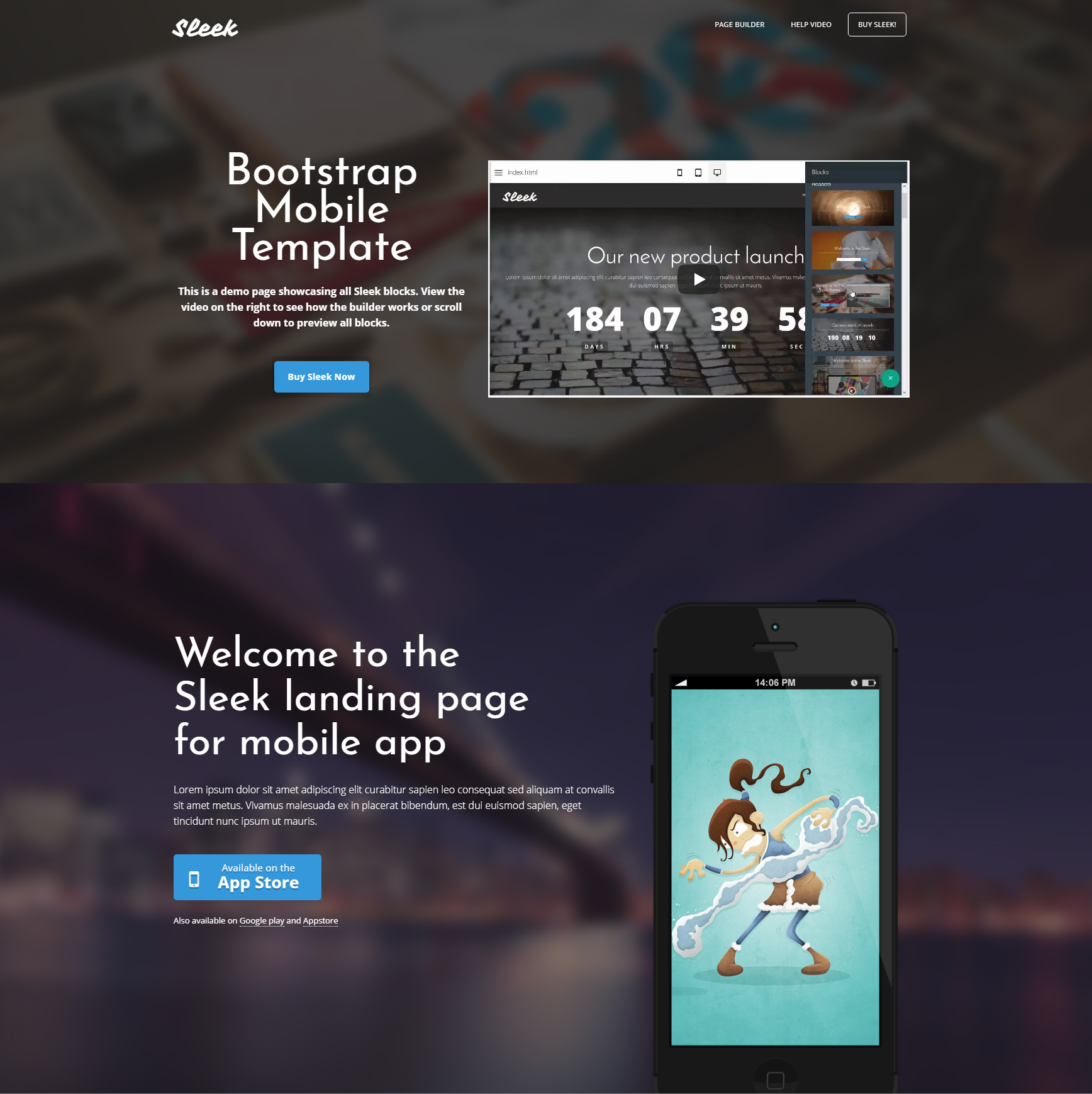 HTML Bootstrap Mobile Themes