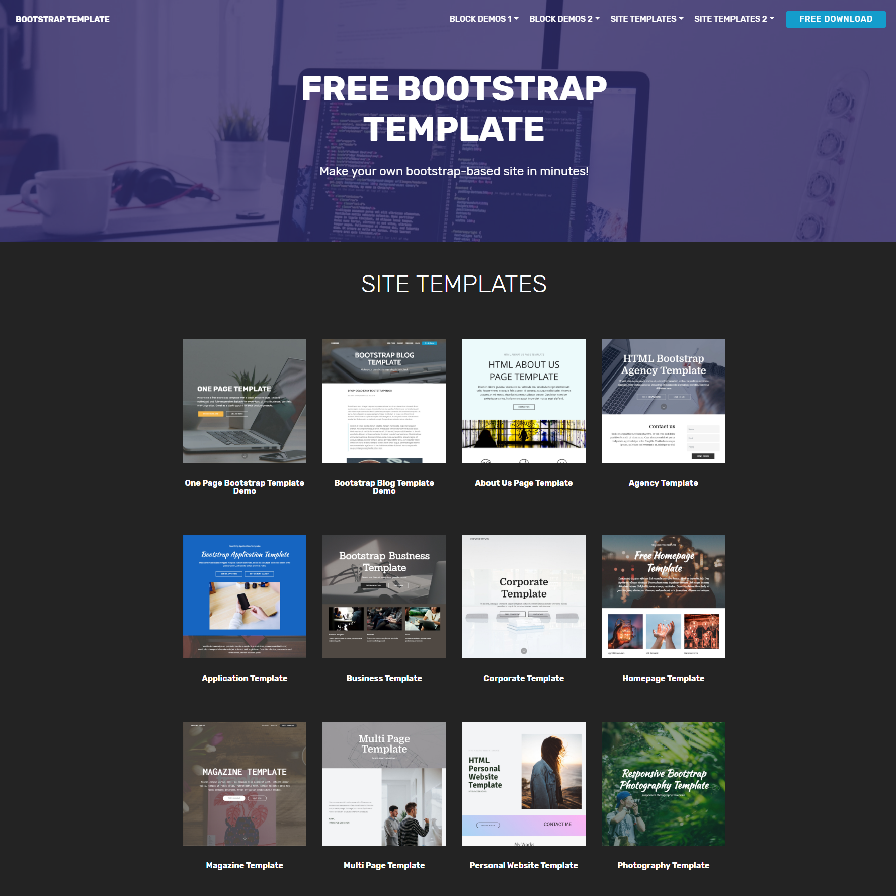 CSS3 Bootstrap Themes