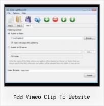 Embed SWF in Asp Net add vimeo clip to website