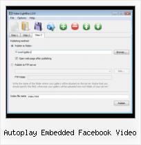jQuery Video Slideshow autoplay embedded facebook video