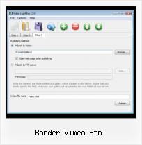 Embed Facebook Title Remove border vimeo html
