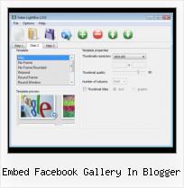 Video Player Lightbox embed facebook gallery in blogger