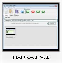 HTML Insert Video Code embed facebook phpbb