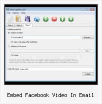 Add Youtube Video to Site embed facebook video in email