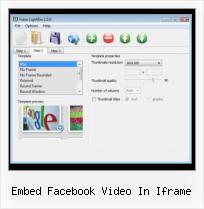 Embed FLV As3 embed facebook video in iframe