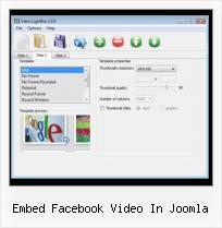 SWFobject Library embed facebook video in joomla