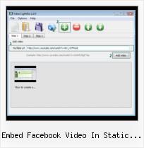 Embed Youtube Video Web Page embed facebook video in static fbml