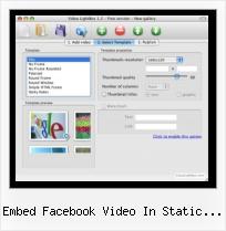 Add Vimeo to Blogger embed facebook video in static fbml