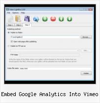 Ie SWFobject embed google analytics into vimeo