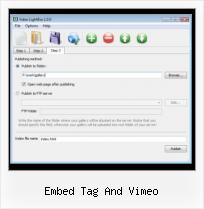 Javascript Video Cd embed tag and vimeo