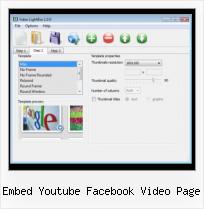 Video to HTML embed youtube facebook video page