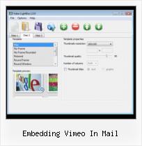 Embed FLV Autoplay embedding vimeo in mail