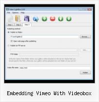 Embed Matcafe Email embedding vimeo with videobox