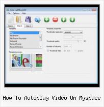 SWFobject Flashvars Example how to autoplay video on myspace