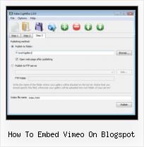 HTML Video Upload how to embed vimeo on blogspot