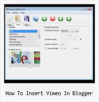 HTML Video Instruction how to insert vimeo in blogger