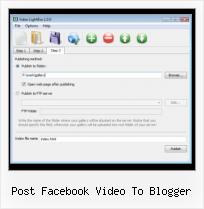 Ajax Lightbox Video Album post facebook video to blogger