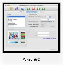 HTML Embed Flash Video vimeo as2