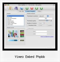 HTML Video Loop vimeo embed phpbb