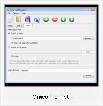 HTML Video Host vimeo to ppt