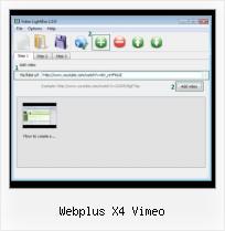 Lightbox Open Video webplus x4 vimeo